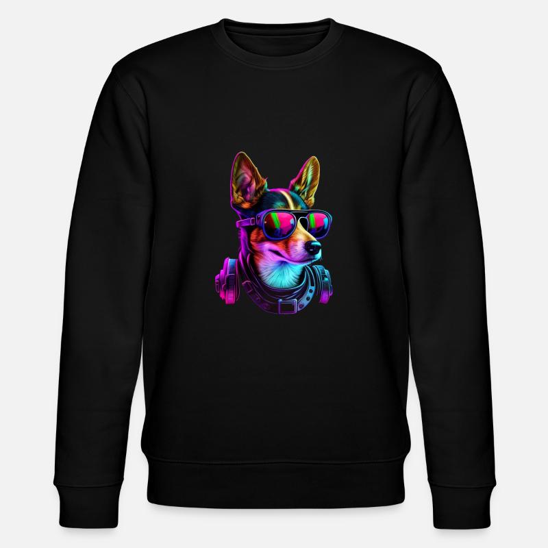 Basenji Dogs Basenjis - Stanley/Stella Unisex Bio-Sweatshirt CHANGER  - Schwarz