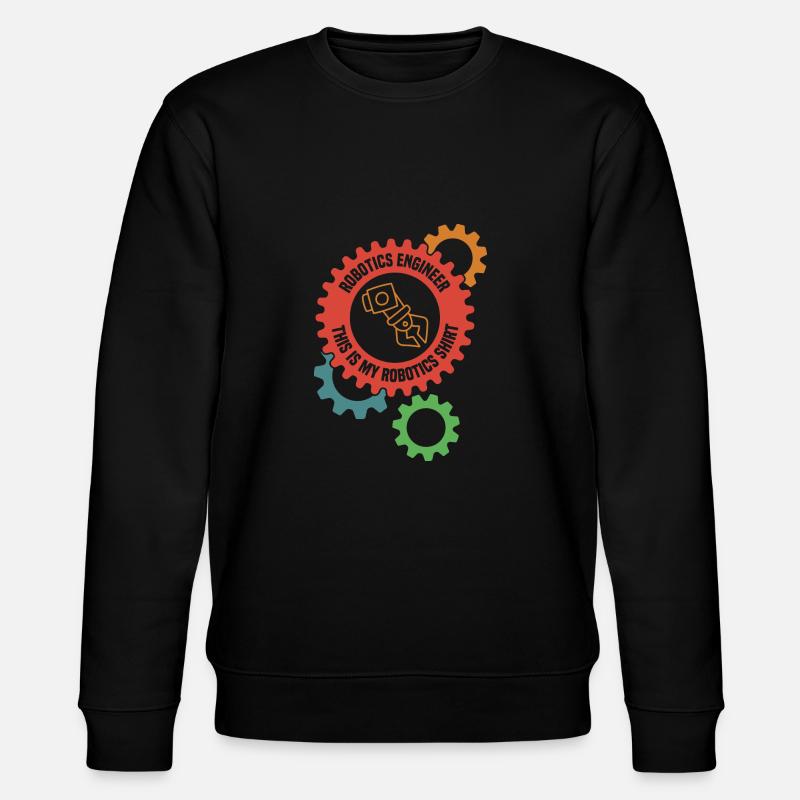 Robotics Engineering Mechanics Electronic - Stanley/Stella CHANGER Unisex Organic Sweatshirt - black