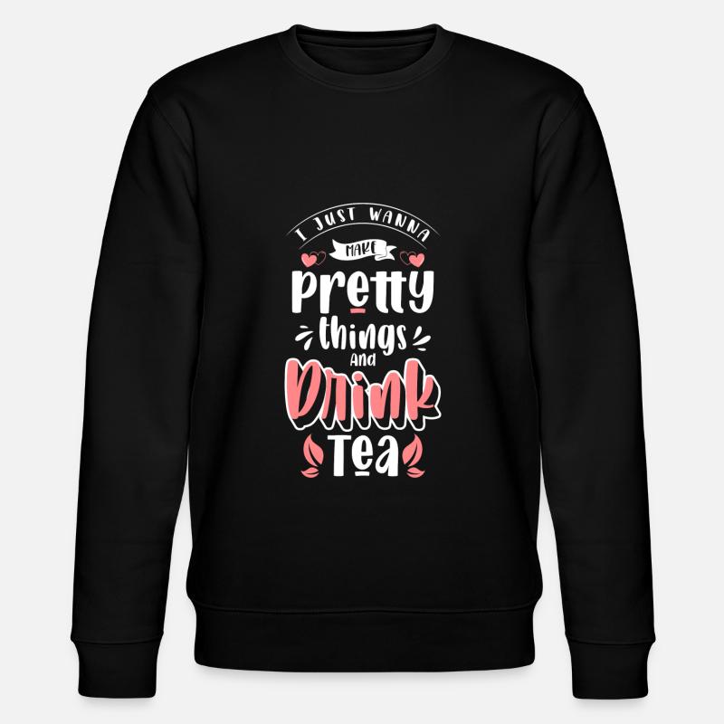 Tee Teebeutel Teeliebhaber - Stanley/Stella Unisex Bio-Sweatshirt CHANGER - Schwarz