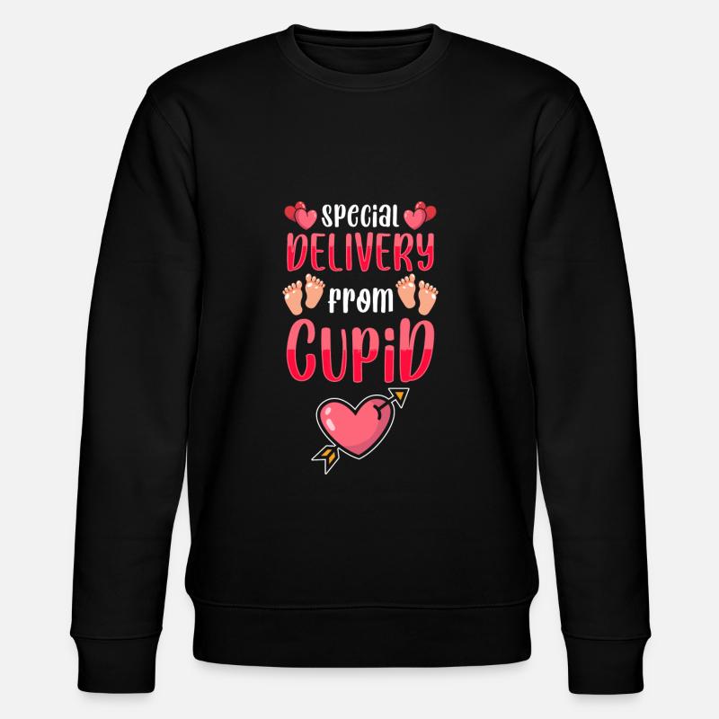 Babybauch Mutter Werdende Mutter Nachwuchs - Stanley/Stella Unisex Bio-Sweatshirt CHANGER - Schwarz