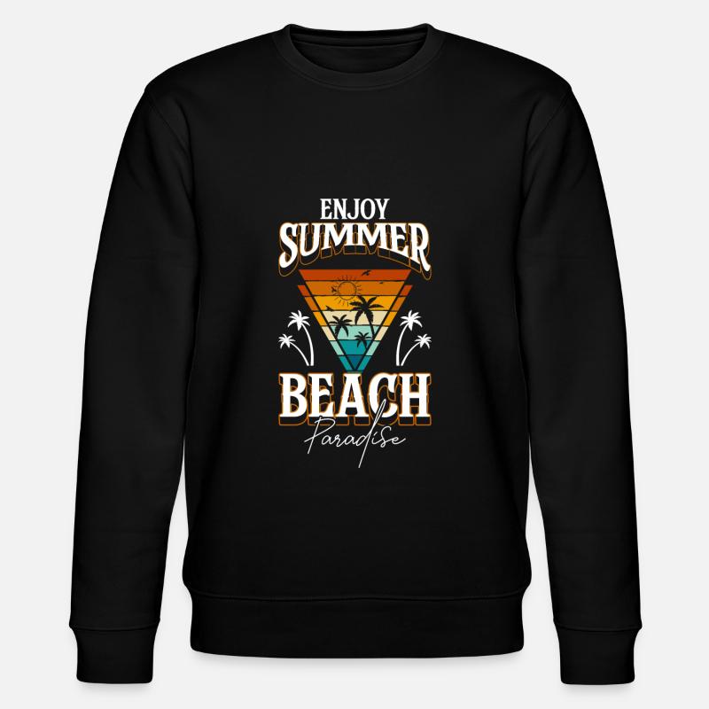 Summer Sun Island Beautiful - Stanley/Stella CHANGER Unisex Organic Sweatshirt - black