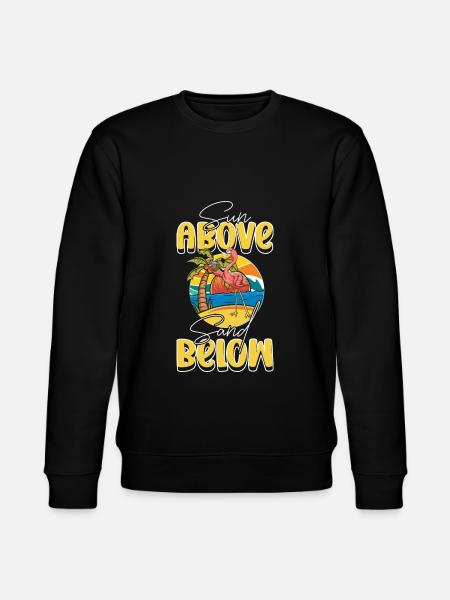 Summer Palm Surfing Diving - Stanley/Stella CHANGER Unisex Organic Sweatshirt - black