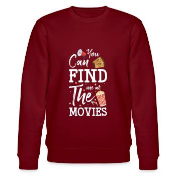 Cinema Screen Hollywood Film Festival - Stanley/Stella CHANGER Unisex Organic Sweatshirt - burgundy - Front - Nik (191cm) & Marisol (170cm)