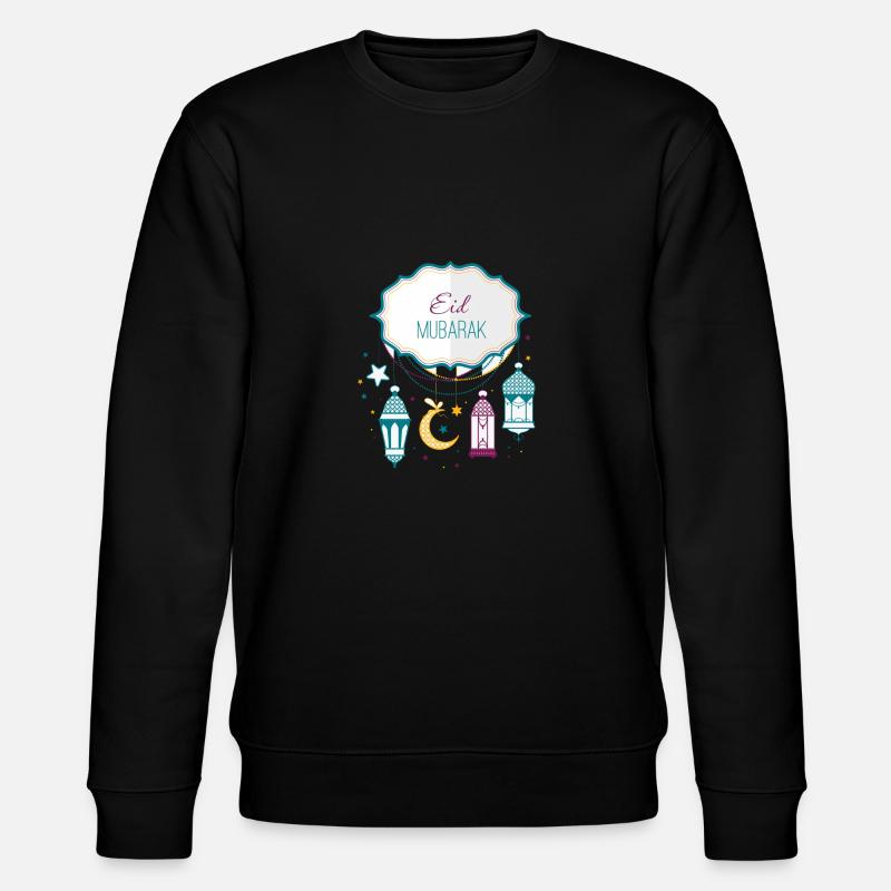 Eid Mubarak - Stanley/Stella Unisex Bio-Sweatshirt CHANGER  - Schwarz