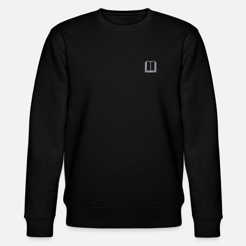 Buch bestickt - Stanley/Stella Unisex Bio-Sweatshirt CHANGER  - Schwarz