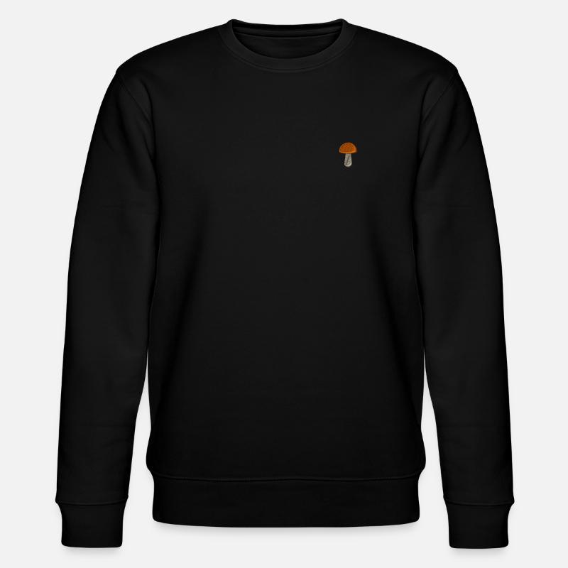 Pilz bestickt - Stanley/Stella Unisex Bio-Sweatshirt CHANGER  - Schwarz