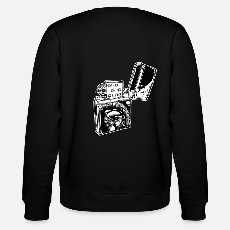 SHARP // Trojan // Feuerzeug - Stanley/Stella Unisex Bio-Sweatshirt CHANGER  - Schwarz