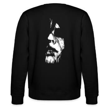 Abstract art woman face black and white - Stanley/Stella CHANGER Unisex Organic Sweatshirt - black - Back - Marisol (170cm)