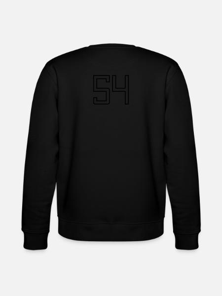 Number 54 (University Style) - Stanley/Stella CHANGER Unisex Organic Sweatshirt - black