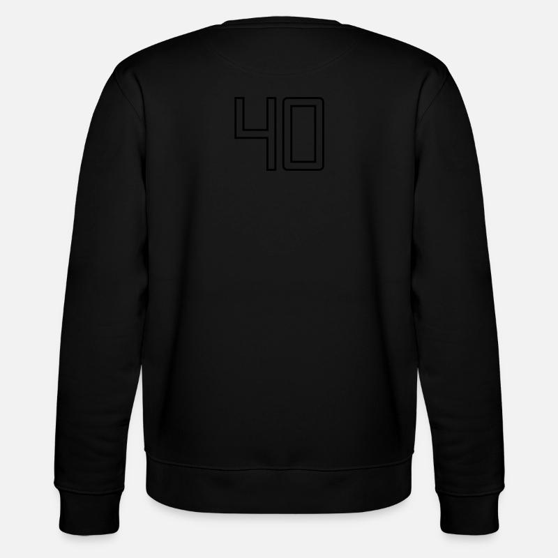 Numéro 40 (Style Université) - Sweat bio CHANGER Stanley/Stella Unisexe - noir