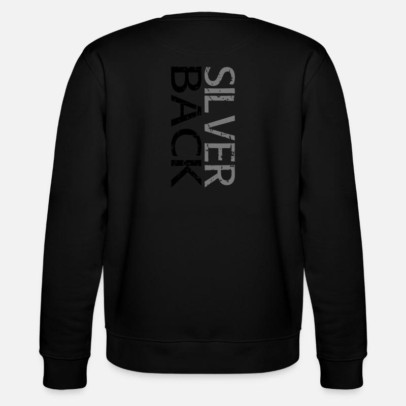 SILVERBACK (Zweizeilig) - Stanley/Stella Unisex Bio-Sweatshirt CHANGER - Schwarz
