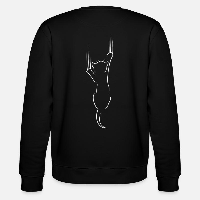 Chat noir griffures - Sweat bio CHANGER Stanley/Stella Unisexe - noir