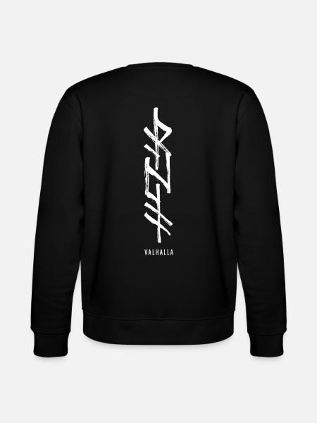 Valhalla Runes Norse Symbol Viking Characters - Stanley/Stella CHANGER Unisex Organic Sweatshirt - black
