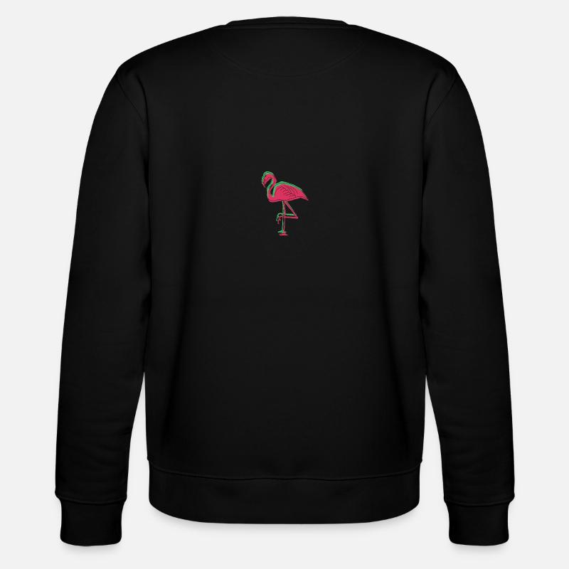 Flamingo Geschenkidee - Stanley/Stella Unisex Bio-Sweatshirt CHANGER  - Schwarz