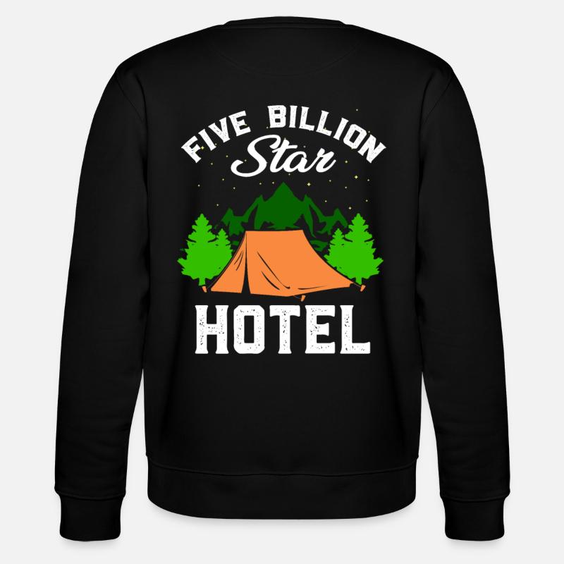 Camping Camping Vacation Gift - Stanley/Stella CHANGER Unisex Organic Sweatshirt - black