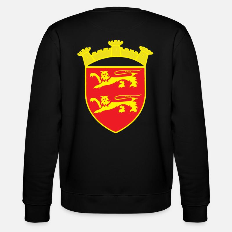 ROT WAPPEN LÖWENTURM ODER COPYRIGHT RUNEMBERG - Stanley/Stella Unisex Bio-Sweatshirt CHANGER  - Schwarz