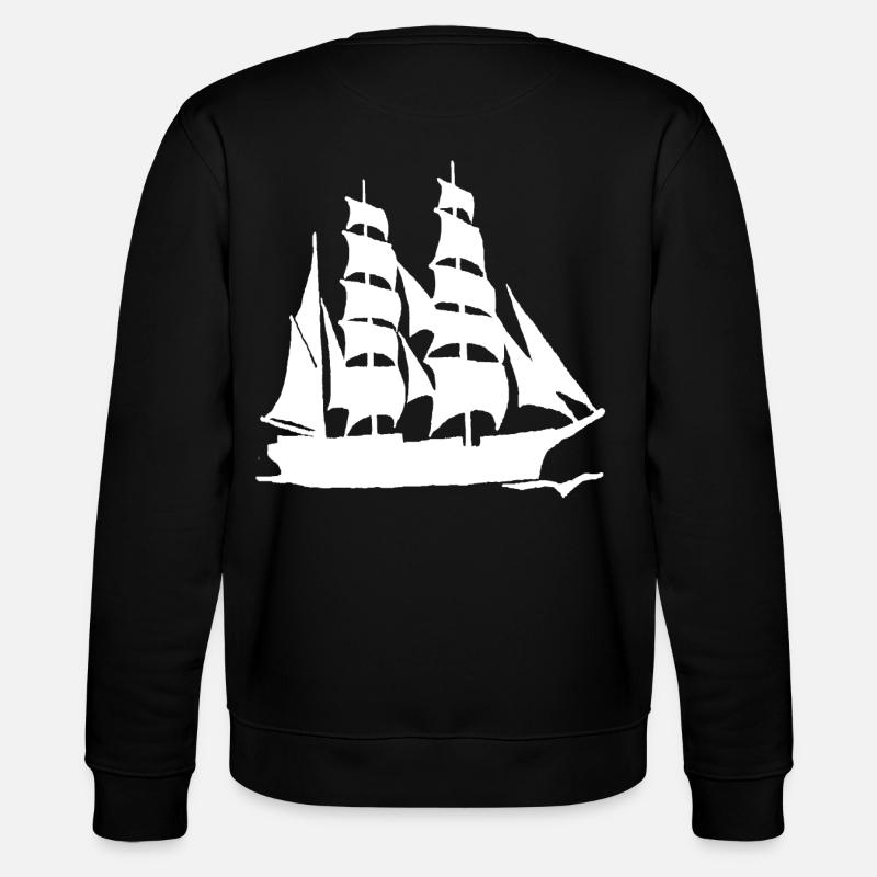 SEGELBOOT GROßFORMAT WEIß - Stanley/Stella Unisex Bio-Sweatshirt CHANGER  - Schwarz