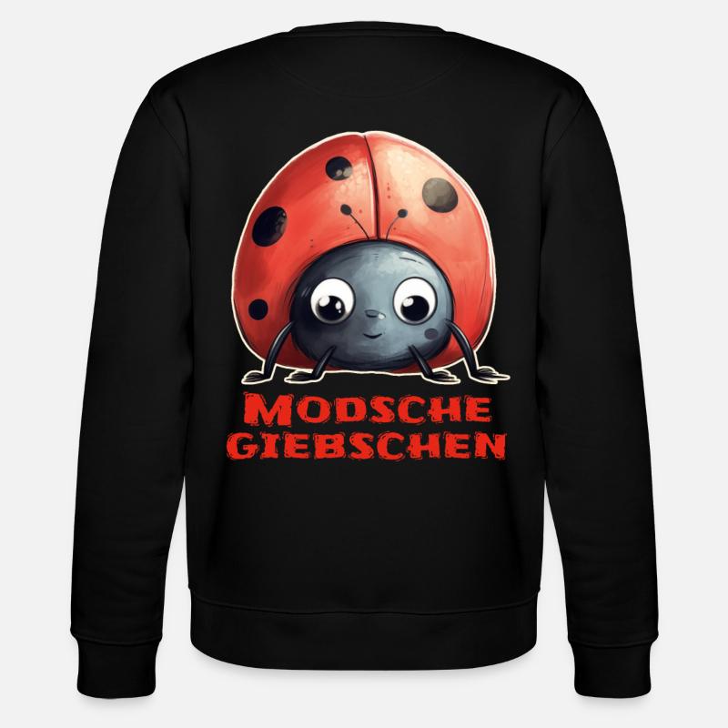 Modschegiebchen Marienkäfer - Stanley/Stella Unisex Bio-Sweatshirt CHANGER  - Schwarz
