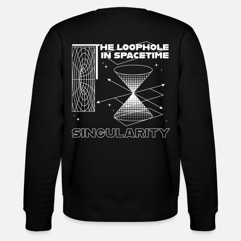 Singularity in the space-time hole - Stanley/Stella CHANGER Unisex Organic Sweatshirt - black