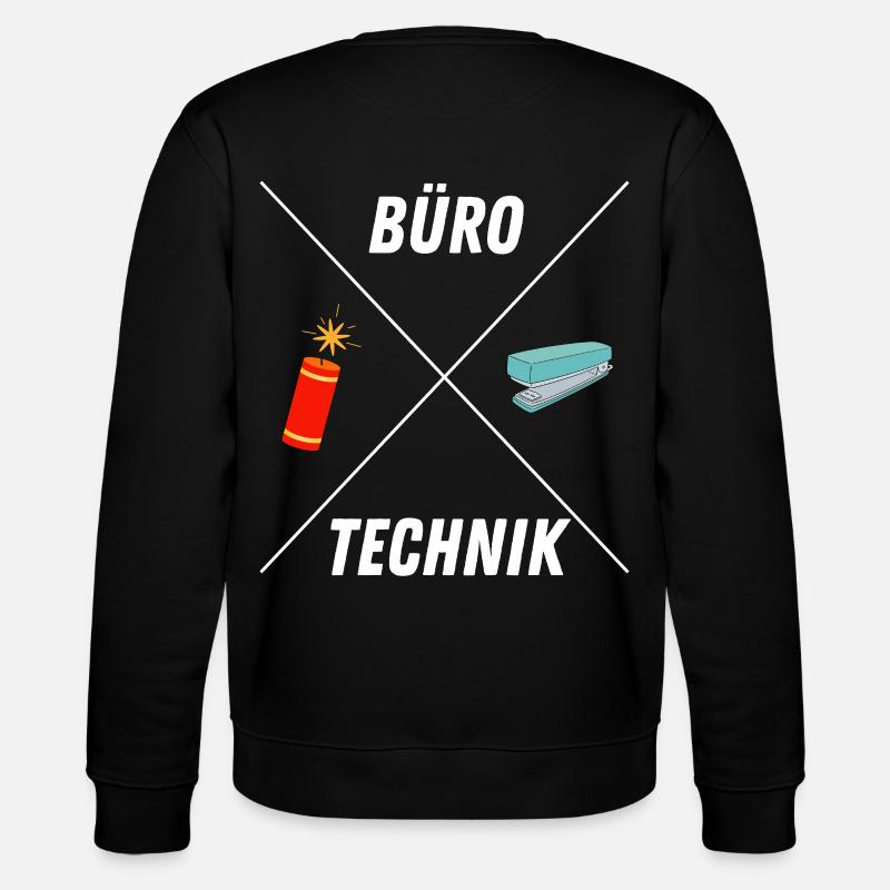 BUROTECHNIK - Stanley/Stella Unisex Bio-Sweatshirt CHANGER  - Schwarz