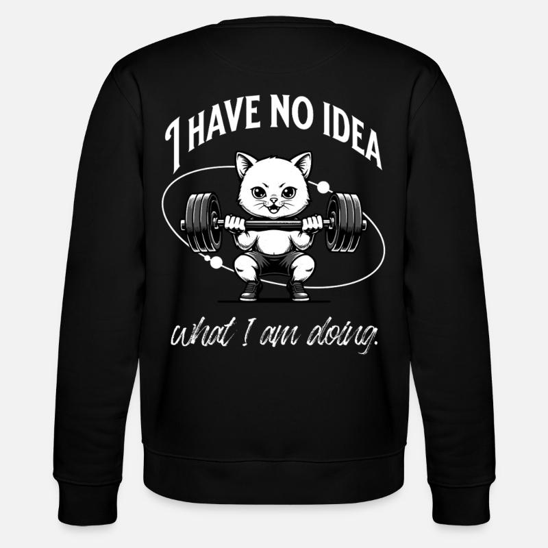 Gym Beginner | No Idea - Stanley/Stella Unisex Bio-Sweatshirt CHANGER  - Schwarz