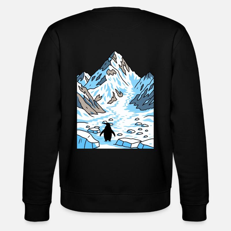 Gletscherpfad Pinguin - Stanley/Stella Unisex Bio-Sweatshirt CHANGER  - Schwarz