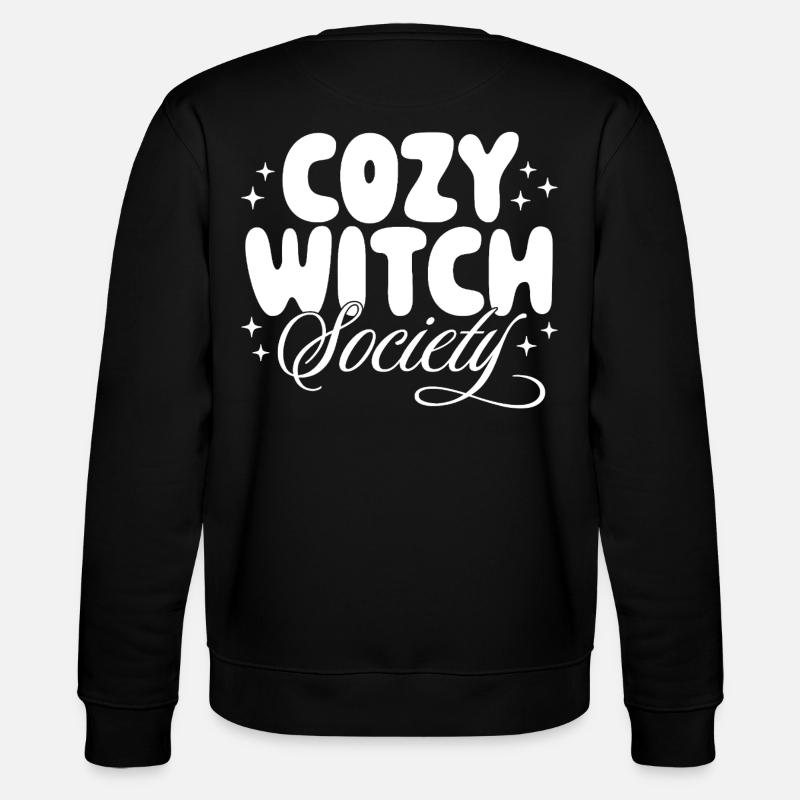Kuschelige Hexen-Gesellschaft - Stanley/Stella Unisex Bio-Sweatshirt CHANGER  - Schwarz