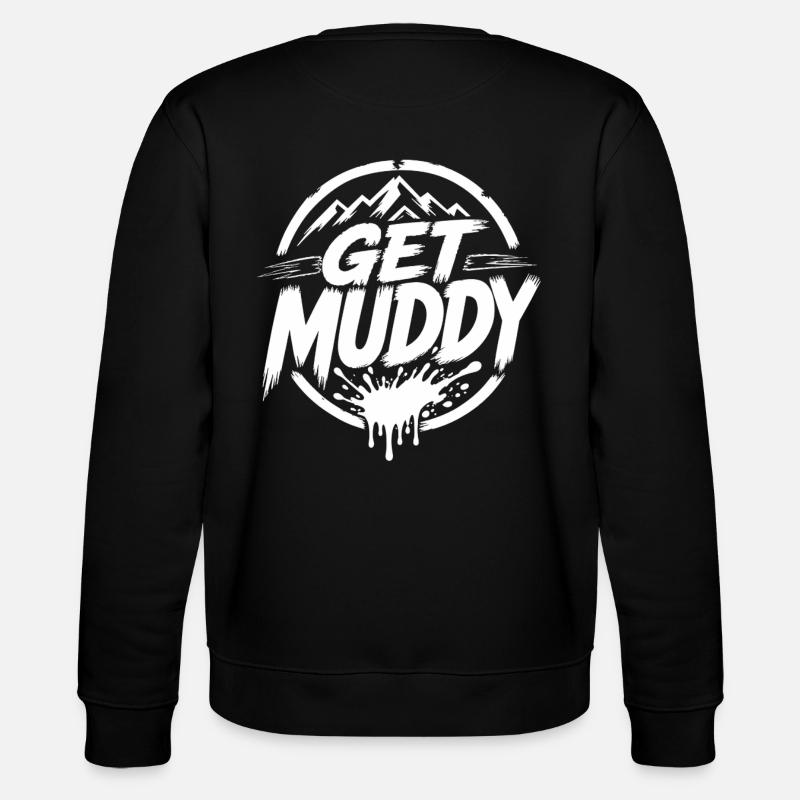 Get Muddy - Logo blanc - Sweat bio CHANGER Stanley/Stella Unisexe - noir