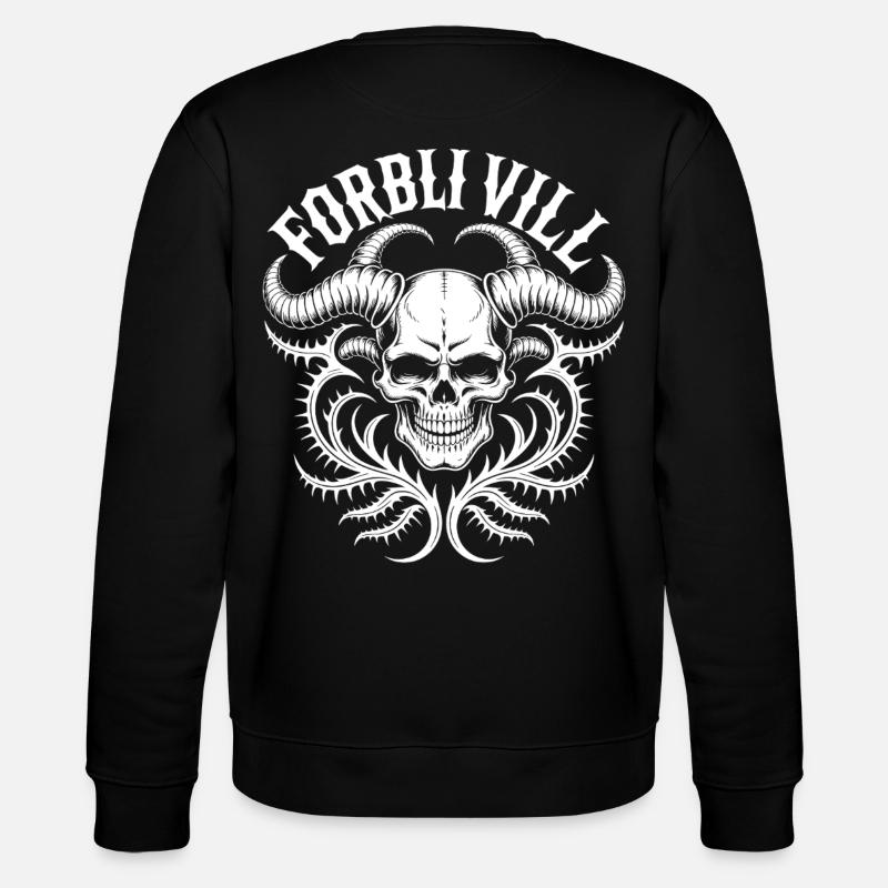 Gorblin Villa Schädel - Stanley/Stella Unisex Bio-Sweatshirt CHANGER  - Schwarz