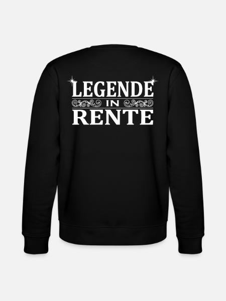 Legende in Rente Ornament - Stanley/Stella Unisex Bio-Sweatshirt CHANGER  - Schwarz