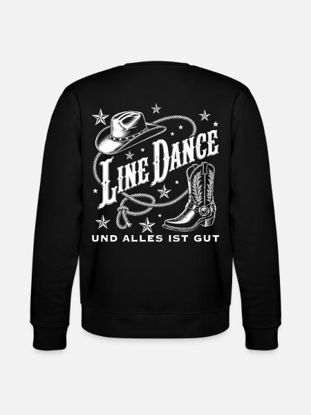 Line Dance Western Flair - Stanley/Stella Unisex Bio-Sweatshirt CHANGER - Schwarz