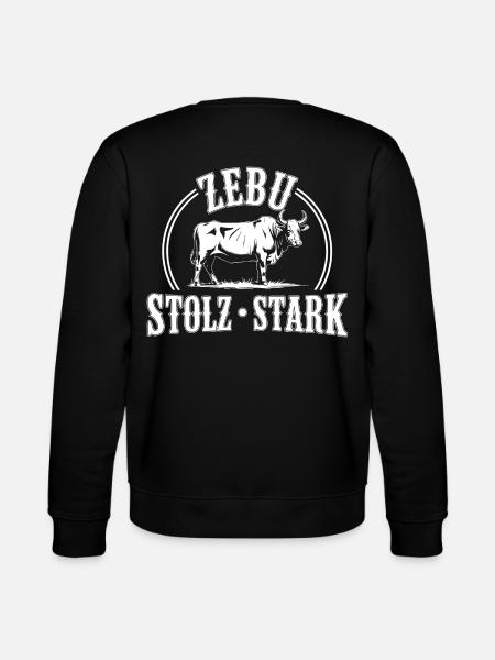 Zebu Stolz Stark Logo - Stanley/Stella Unisex Bio-Sweatshirt CHANGER  - Schwarz