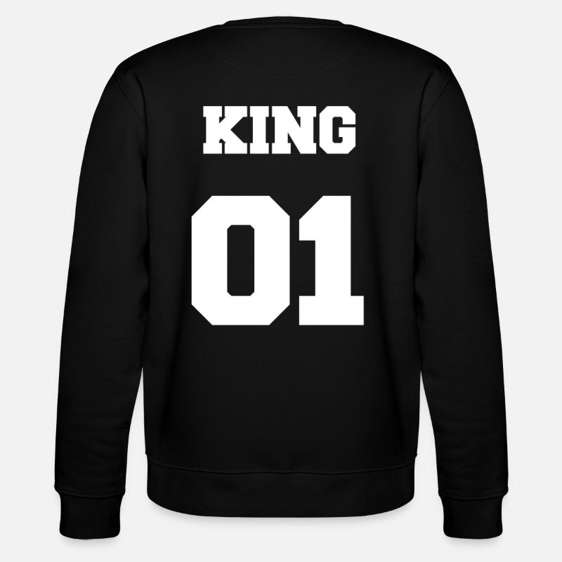 KING 01 White - Stanley/Stella Unisex Bio-Sweatshirt CHANGER  - Schwarz