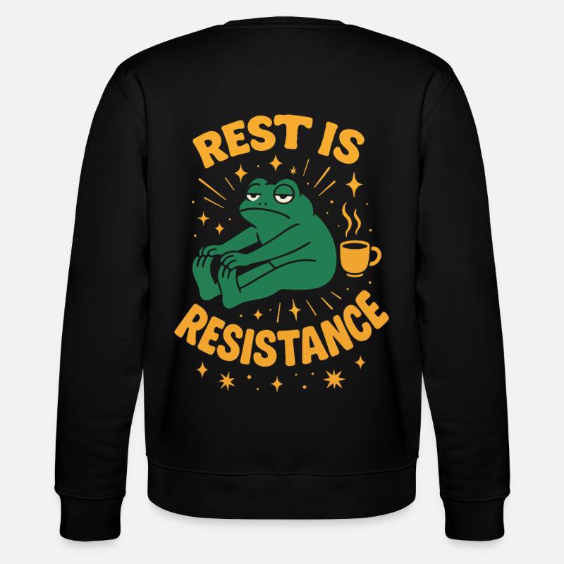 Calmness is resistance mindfulness affirmation - Stanley/Stella CHANGER Unisex Organic Sweatshirt - black