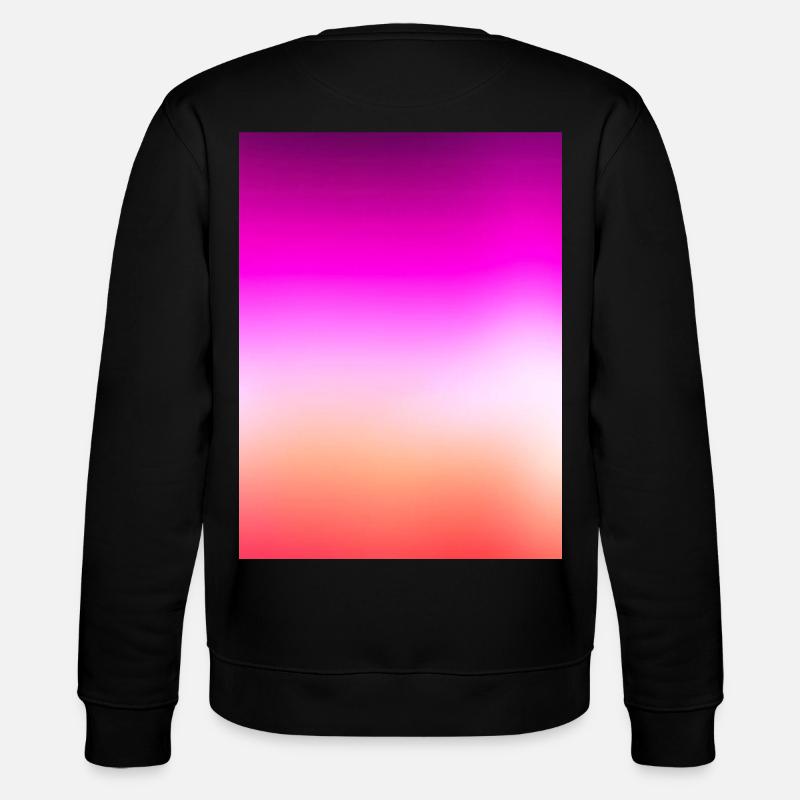 Strahlender Pastell-Sonnenuntergangsgradient - Stanley/Stella Unisex Bio-Sweatshirt CHANGER  - Schwarz