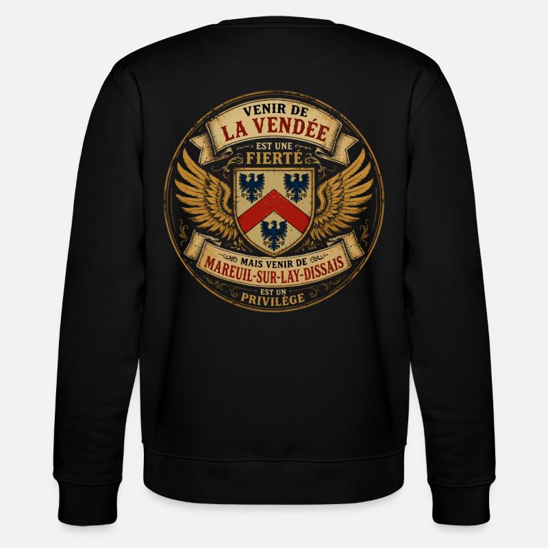 Fierté Vendée - Mareuil-sur-Lay-Dissais Privilège  - Sweat bio CHANGER Stanley/Stella Unisexe - noir