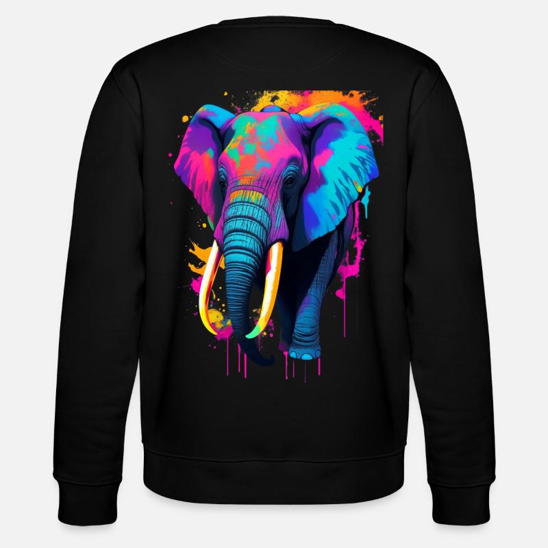 Elephant - Stanley/Stella CHANGER Unisex Organic Sweatshirt - black