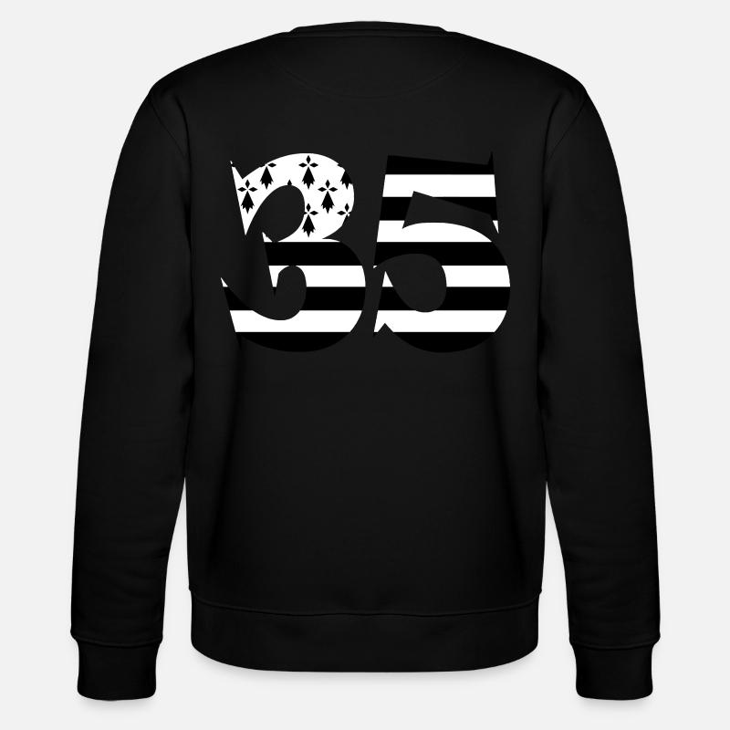 35 Britain Flag - Stanley/Stella CHANGER Unisex Organic Sweatshirt - black