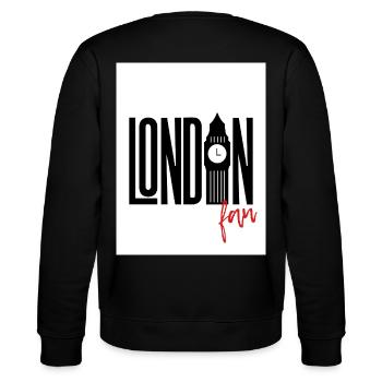 London Fan - Stanley/Stella Unisex Bio-Sweatshirt CHANGER  - Schwarz - Hinten - Marisol (170cm)