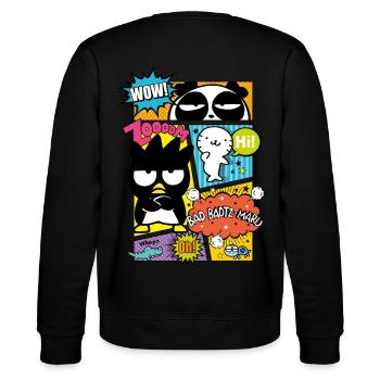Bad Badtz-Maru Mit Freunden Im Comic Stile - Stanley/Stella Unisex Bio-Sweatshirt CHANGER  - Schwarz - Hinten - Marisol (170cm)