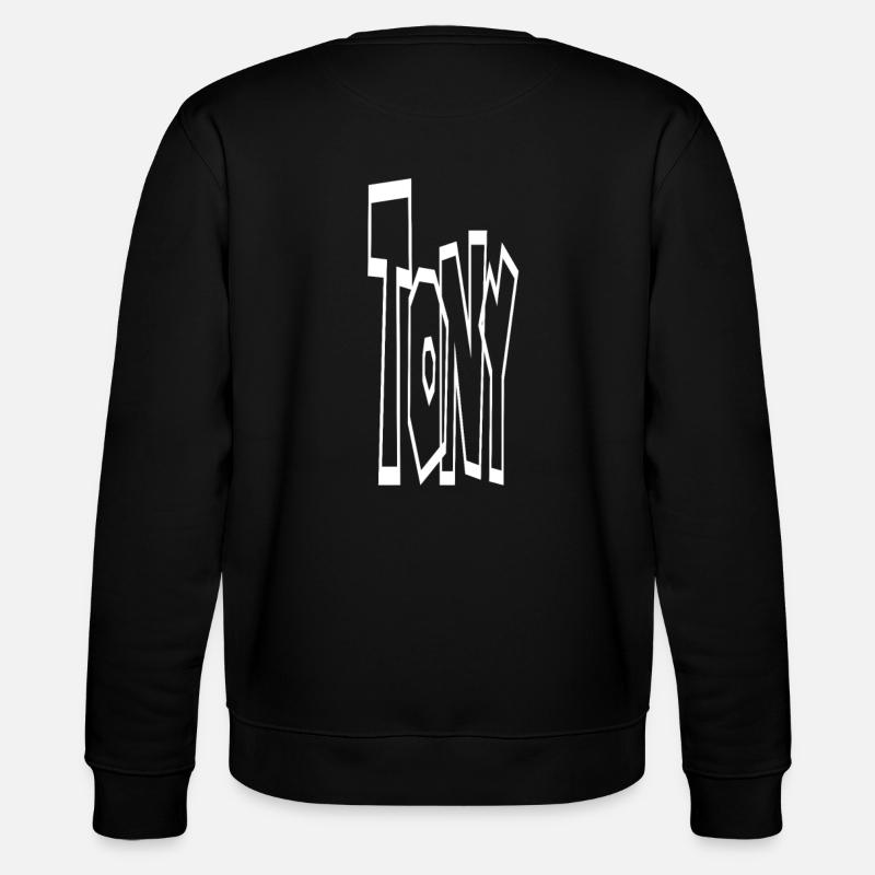 Tony Name - Stanley/Stella Unisex Bio-Sweatshirt CHANGER  - Schwarz