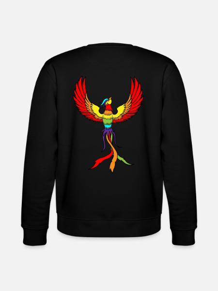 Phoenix Bird Drawing Birds Feathers - Stanley/Stella CHANGER Unisex Organic Sweatshirt - black