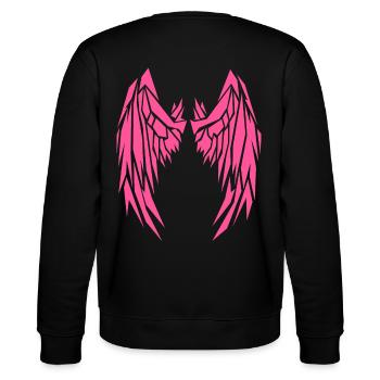 2reborn Rosarot Wings Angel Flügel Engelflügel 9 - Stanley/Stella Unisex Bio-Sweatshirt CHANGER  - Schwarz - Hinten - Marisol (170cm)