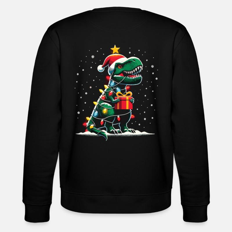 Tree Rex Ugly Christmas - Stanley/Stella CHANGER Unisex Organic Sweatshirt - black