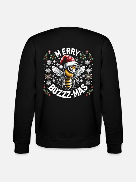 Snowflakes and bee magic - Stanley/Stella CHANGER Unisex Organic Sweatshirt - black