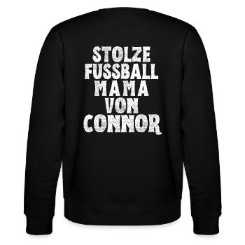 Stolze Fussball Mama von Connor - Stanley/Stella Unisex Bio-Sweatshirt CHANGER  - Schwarz - Hinten - Marisol (170cm)