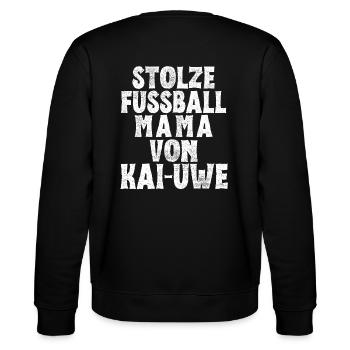 Stolze Fussball Mama von Kai-Uwe - Stanley/Stella Unisex Bio-Sweatshirt CHANGER  - Schwarz - Hinten - Marisol (170cm)