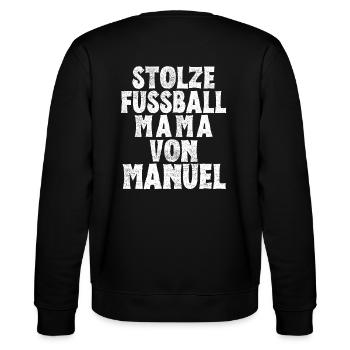 Stolze Fussball Mama von Manuel - Stanley/Stella Unisex Bio-Sweatshirt CHANGER  - Schwarz - Hinten - Marisol (170cm)