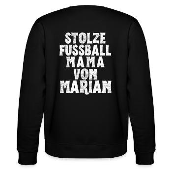 Stolze Fussball Mama von Marian - Stanley/Stella Unisex Bio-Sweatshirt CHANGER  - Schwarz - Hinten - Marisol (170cm)