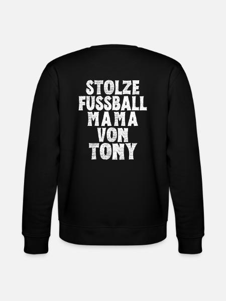 Stolze Fussball Mama von Tony - Stanley/Stella Unisex Bio-Sweatshirt CHANGER  - Schwarz